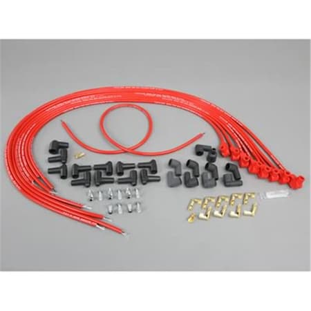 Taylor Cable 90 Degree Red Spiro-Pro Universal Spark Plug Wire Set T64-73251